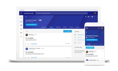 Google Hire is a recruiting app that integrates with G Suite