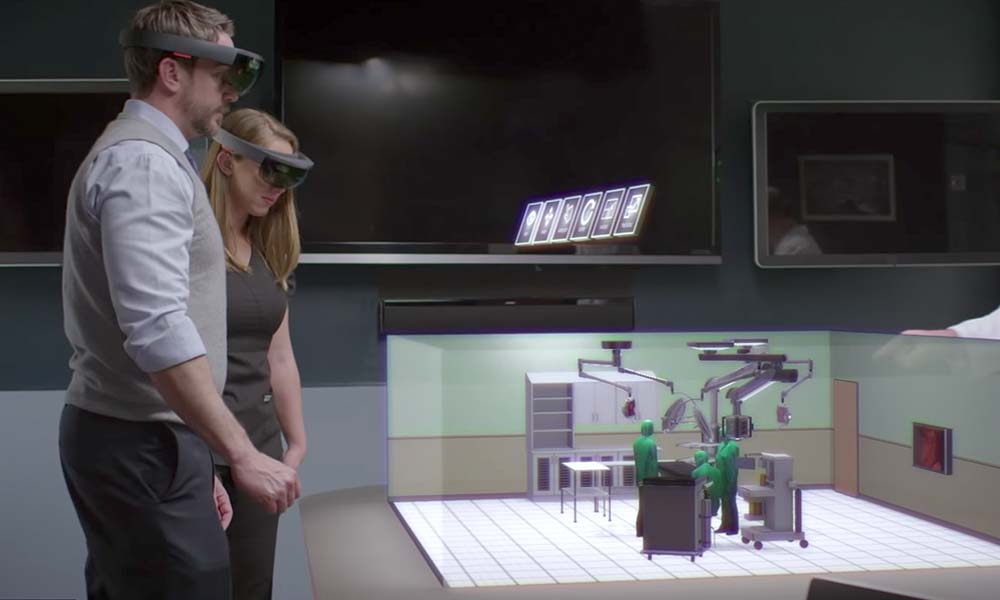 Microsoft HoloLens is a self-contained, holographic computer that enables users to augment reality and engage with digital content. Photo courtesy Microsoft
