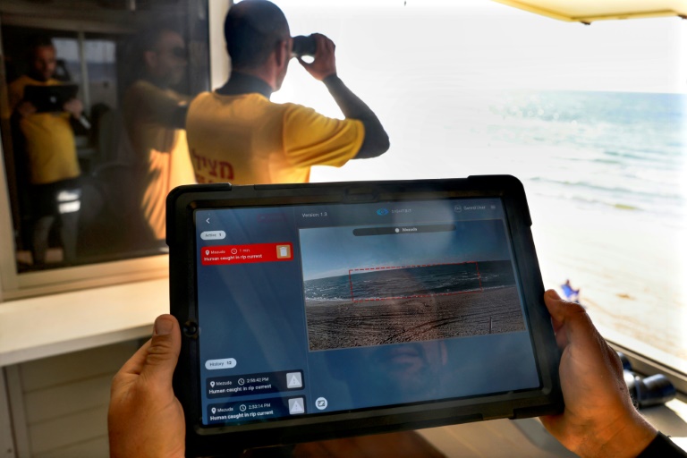 Lifeguards in the city of Ashdod on Israel's Mediterranean coast are trialling an artificial intelligence programme they hope will help cut drowning deaths