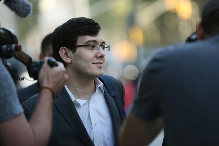 Once dubbed 'the most hated man in America,' Martin Shkreli (pictured August 2017) became infamous for suddenly raising the price of the HIV drug Daraprim in 2015 by 5,000 percent -- from $13.50 a pill to $750