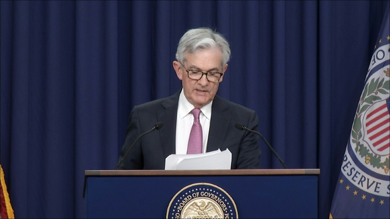 Federal Reserve chief Jerome Powell on Wednesday announced a half-point interest rate hike