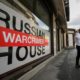 Ukrainians took over the building Russia traditionally uses at Davos to put on an exhibition of atrocities they say Russian forces have committed