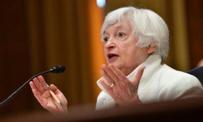 US Treasury Secretary Janet Yellen (pictured June 7, 2022) said there is a risk of recession in the US economy but does not think it is likely to happen