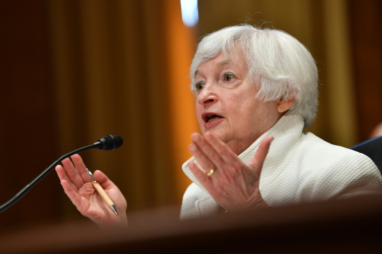 US Treasury Secretary Janet Yellen (pictured June 7, 2022) said there is a risk of recession in the US economy but does not think it is likely to happen