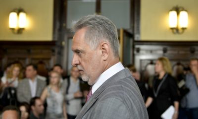 Dmytro Firtash, one of Ukraine's richest men, pictured in an Austrian court in 2019