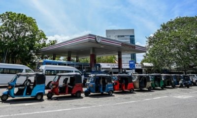 Sri Lankans are increasingly leaving their vehicles parked in long queues in hopes of fueling up when stocks are replenished