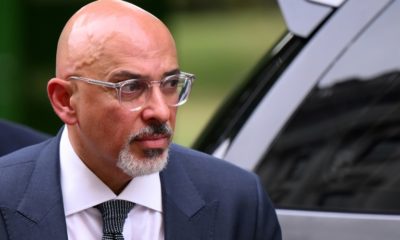 Britain's newly appointed Chancellor of the Exchequer Nadhim Zahawi arrives at the Treasury in central London to start his new job on Wednesday