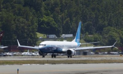 Boeing said its 737 Max 10, shown here in a June 2021 test flight, could be canceled if it is not approved by US regulators in time to avoid new crew alerting standards that take effect at the end of 2022