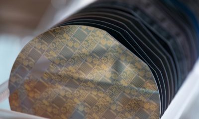 Computer chips are produced on circular 'wafers' of silicon
