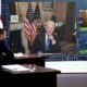 US President Joe Biden speaks virtually with CEOs about the CHIPS Act, a bill to boost domestic semiconductor manufacturing