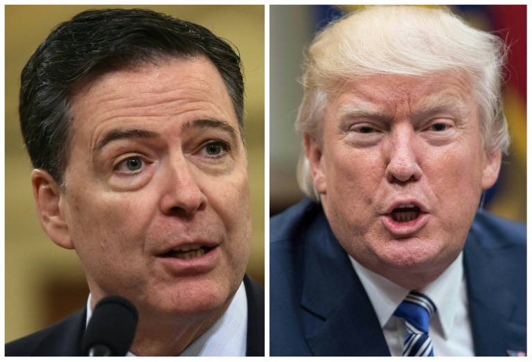 Then FBI Director James Comey (left) was fired by president Donald Trump in 2017