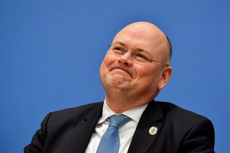 Arne Schoenbohm, seen at a 2019 press conference, was fired as head of Germany's national cyber security agency amid reports he had contacts with Russian intelligence services