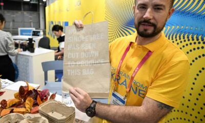 Ukrainian startups such as Releaf Paper at the annual CES consumer electronics show pitched their ideas, and sought funding, saying that people are united in efforts to keep that nation strong despite the invation by Russia