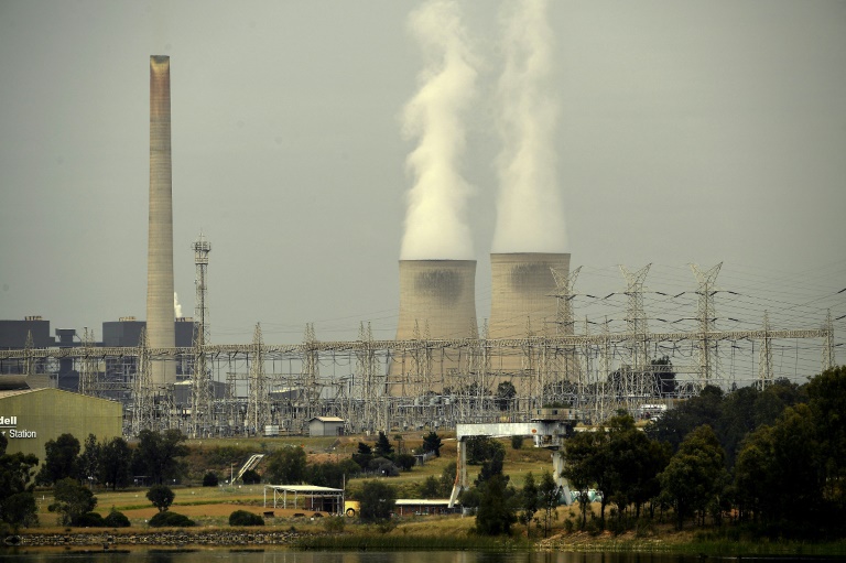 Steam rises from the cooling towers of the Liddell power station in the town of Singleton, New South Wales
