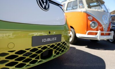 Canada is luring Volkswagen with a multi-billion subsidy to build its first overseas EV battery plant in this country. Pictured is its new ID.Buzz, the electrified EV incarnate of its classic Microbus, unveiled in March 2022 in Austin, Texas