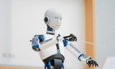 Named 'EveR 6', the five-foot-ten-inch-tall robot guided more than 60 musicians of the National Orchestra of Korea