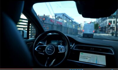 This August 25, 2023, screen grab shows a Waymo car in San Francisco, one of the driverless vehicles residents in the US city are starting to use get around town