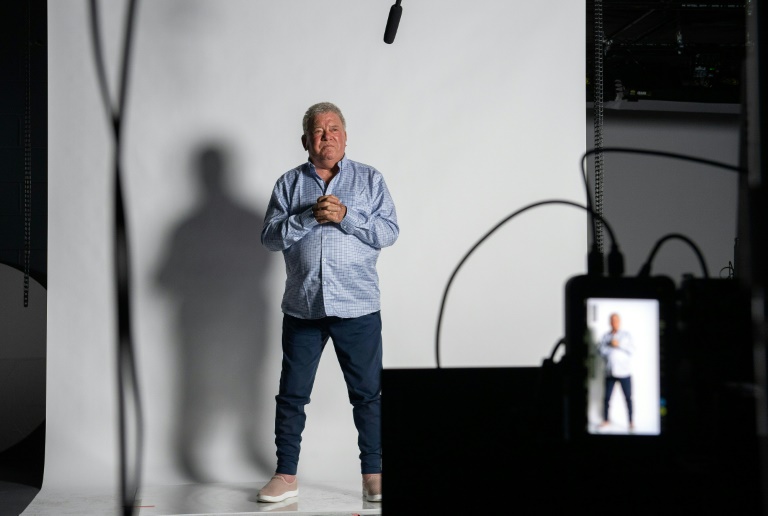 It's live, Jim, but not as we know it: William Shatner beamed into a meeting in Sydney, Australia, using a hologram technology from Los Angeles